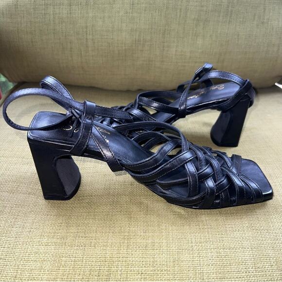 Seychelles NEW Charter Black Strappy Sandals with Block Heel Women’s Size 6.5 - Picture 5 of 10